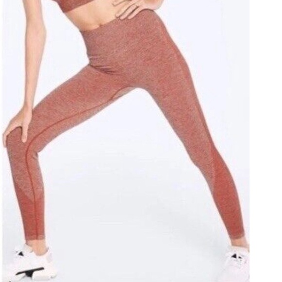 Victoria secret VS Pink seamless cinnamon leggings size large - Picture 2 of 12